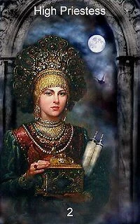 High Priestess card from the Infinite Visions Tarot deck
