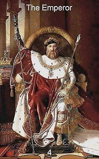 The Emperor card from the Infinite Visions Tarot deck