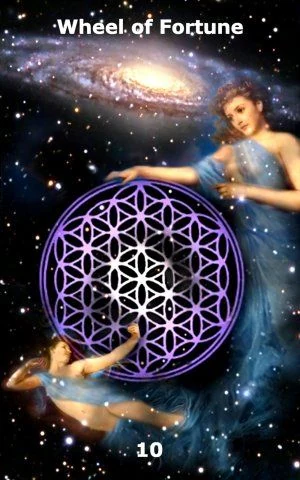 Wheel of Fortune card from the Infinite Visions Tarot deck