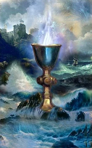 Ace of Cups card from the Infinite Visions Tarot deck