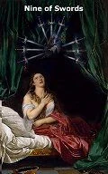 Nine of Swords card from the Infinite Visions Tarot deck