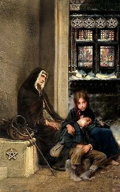 Five of Pentacles card from the Infinite Visions Tarot deck