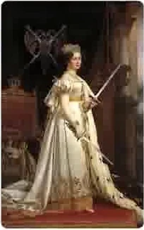 Queen of Swords card from the Infinite Visions Tarot deck