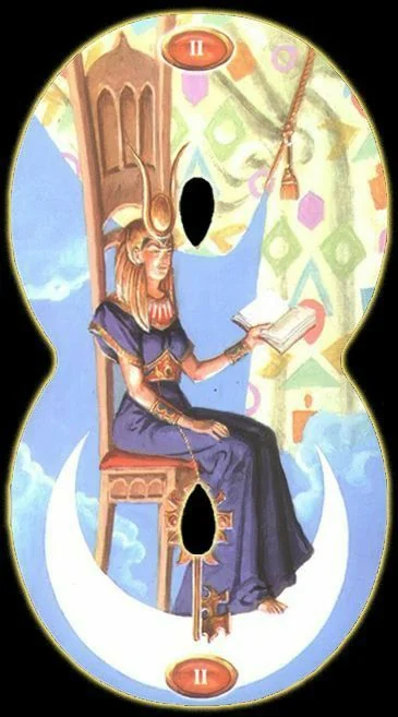 The High Priestess card from the Infinity Tarot deck