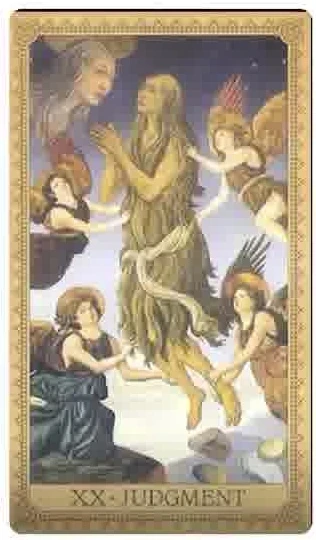 Judgement card from the Influence of the Angel Tarot deck