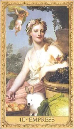 The Empress card from the Influence of the Angels Tarot deck