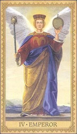 The Emperor card from the Influence of the Angels Tarot deck