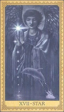 The Star card from the Influence of the Angels Tarot deck