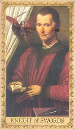 Knight of Swords card from the Influence of the Angels Tarot deck