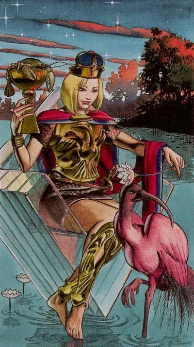 Page of Cups card from the Initiatory Golden Dawn Tarot deck