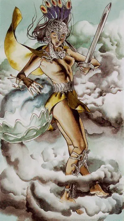 The Fool card from the Initiatory Golden Dawn Tarot deck