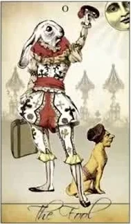 The Fool card from the Isidore Tarot deck