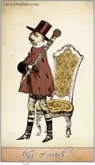 King of Wands card from the Isidore Tarot deck