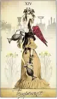 Temperance card from the Isidore Tarot deck