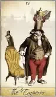 The Emperor card from the Isidore Tarot deck