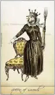 Queen of Cups card from the Isidore Tarot deck