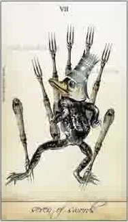 Seven of Swords card from the Isidore Tarot deck
