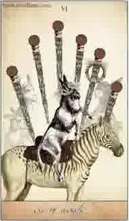Six of Wands card from the Isidore Tarot deck