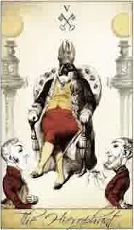 The Hierophant card from the Isidore Tarot deck