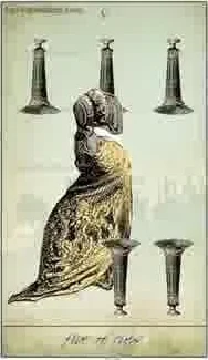 Six of Cups card from the Isidore Tarot deck