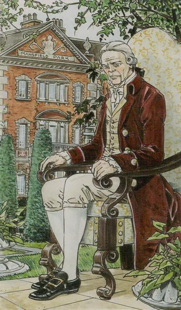 The Emperor card artwork from the Jane Austen Tarot by Diane Wilkes and Lola Airaghi