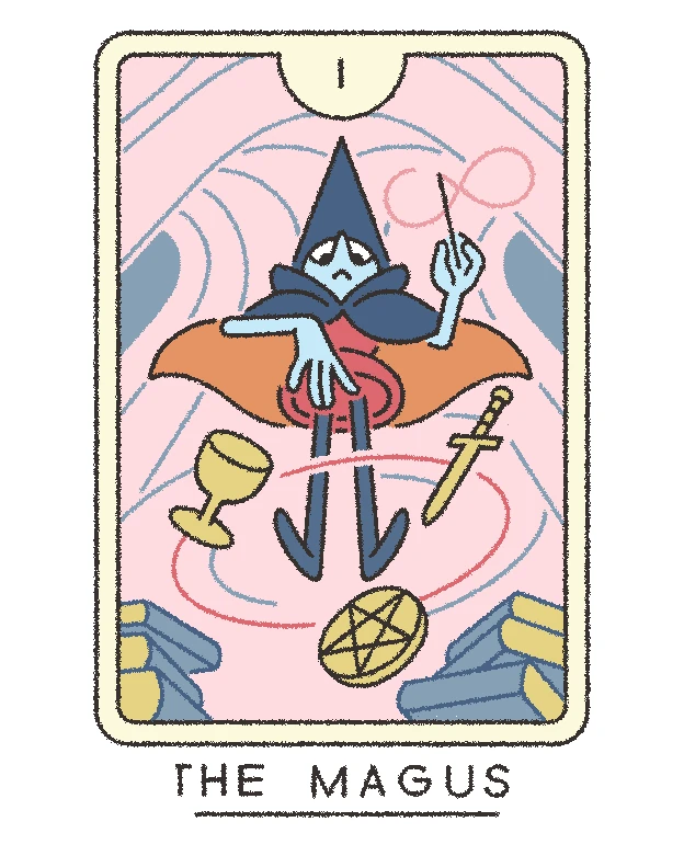 The Magus — Joe Sparrow Tarot The Magus card from the Joe Sparrow Tarot deck