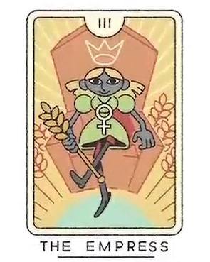 The Empress card from the Joe Sparrow Tarot deck
