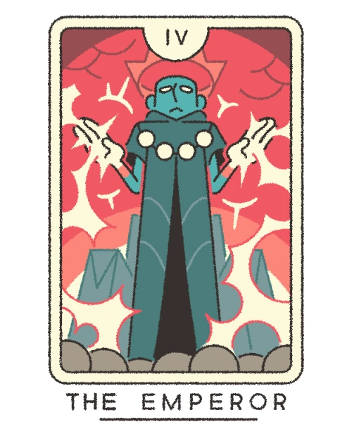 The Emperor card from the Joe Sparrow Tarot deck