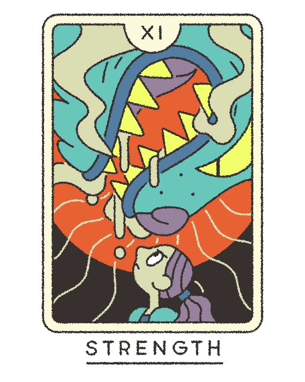 Strength — Joe Sparrow Tarot Strength card from the Joe Sparrow Tarot deck