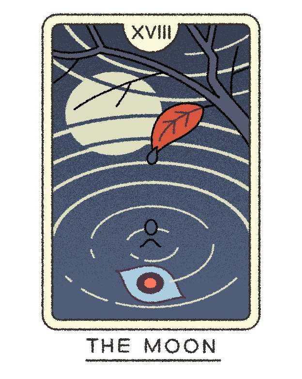 The Moon — Joe Sparrow Tarot The Moon card from the Joe Sparrow Tarot deck