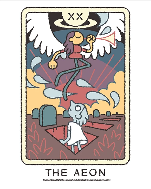 The Aeon card from the Joe Sparrow Tarot deck