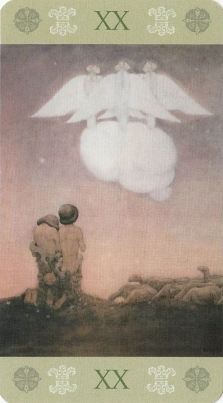 Judgement card from the John Bauer Tarot deck