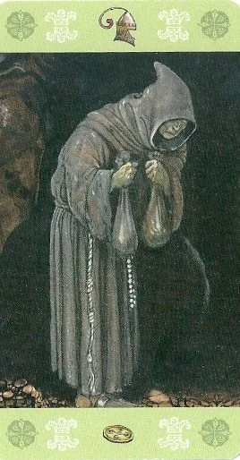 Page of Pentacles card from the John Bauer Tarot deck
