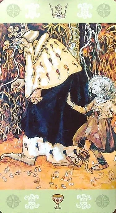 King of Cups card from the John Bauer Tarot deck