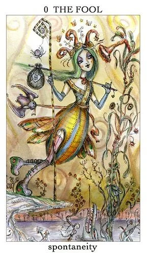 The Fool card from the Joie De Vivre Tarot deck