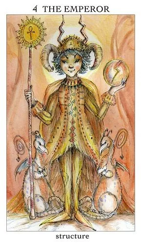 The Emperor card from the Joie De Vivre Tarot deck