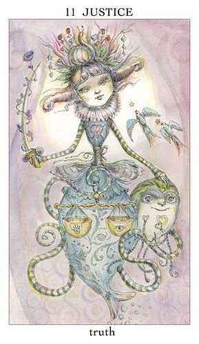 Justice card from the Joie De Vivre Tarot deck
