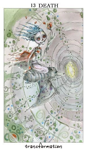 Death card from the Joie De Vivre Tarot deck