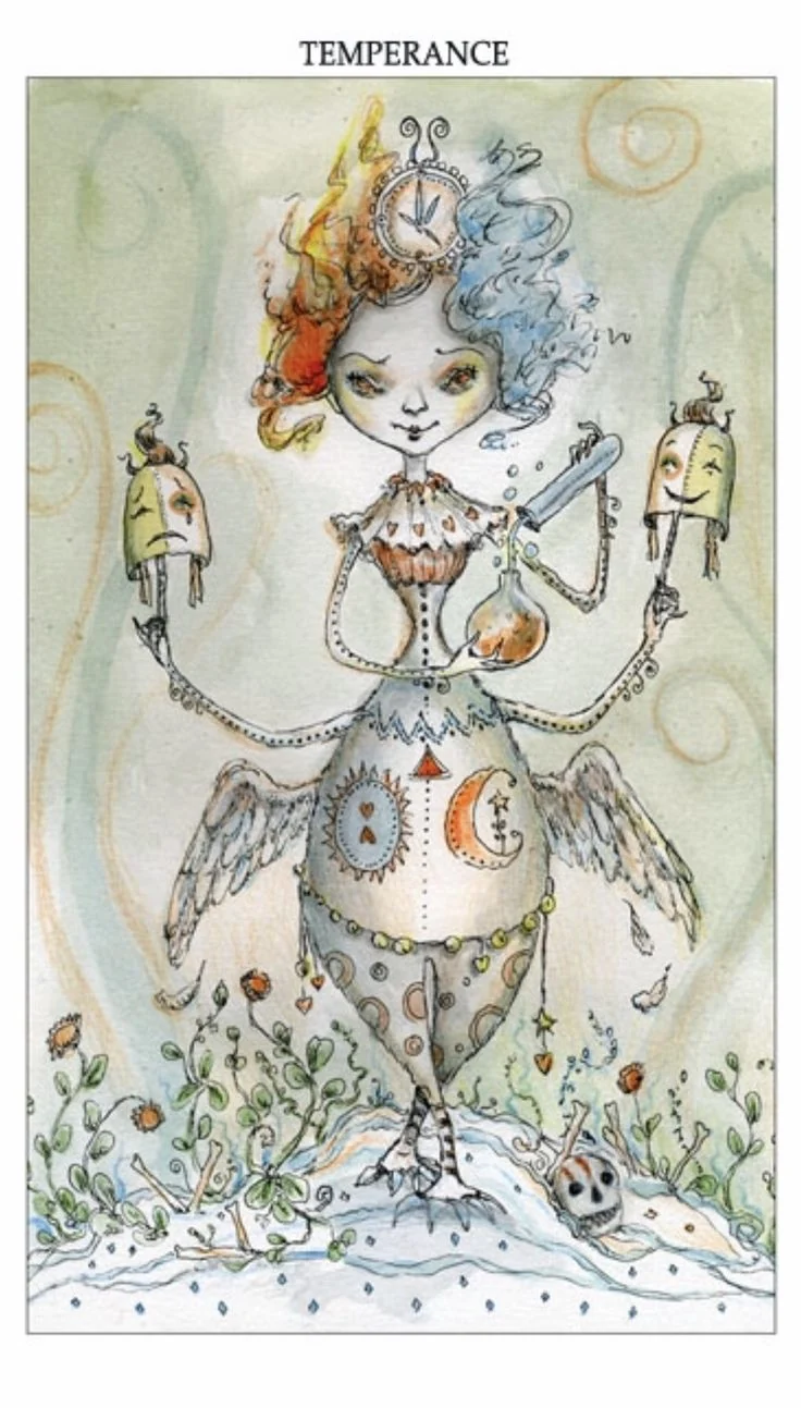 Temperance card from the Joie De Vivre Tarot deck