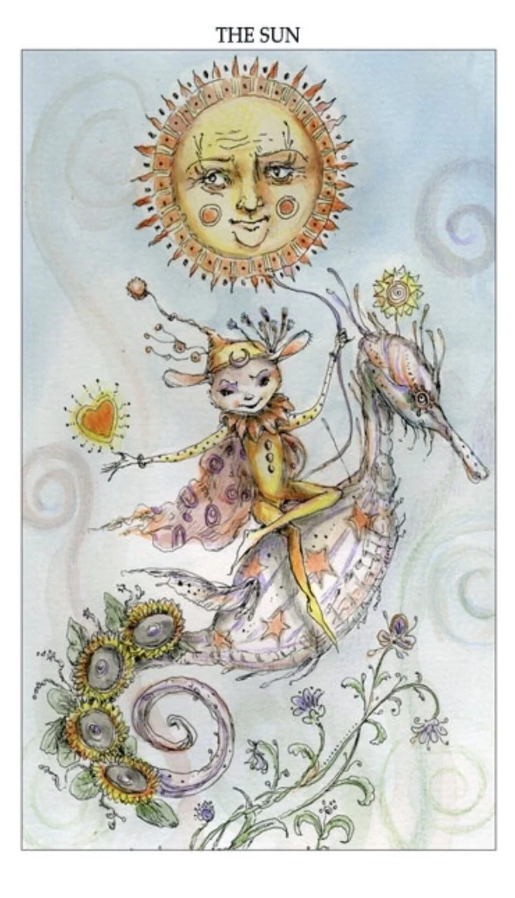 The Sun card from the Joie De Vivre Tarot deck