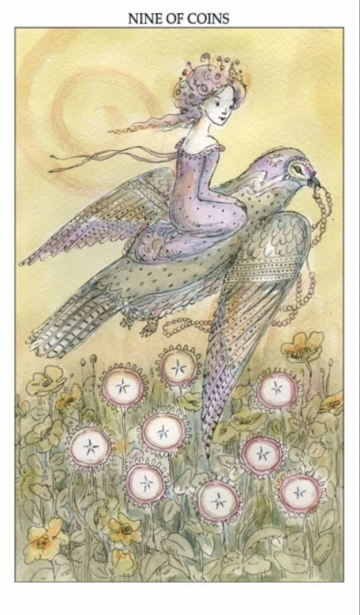 Ten of Coins card from the Joie De Vivre Tarot deck