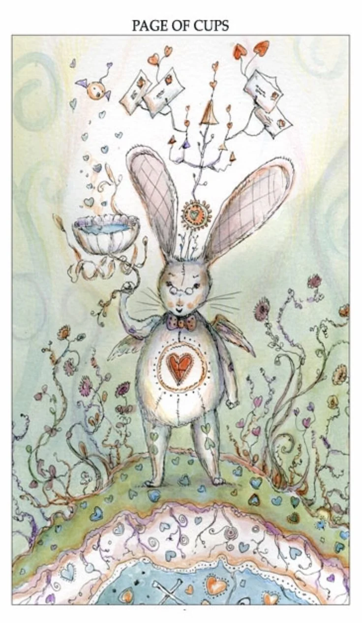 Page of Cups card from the Joie De Vivre Tarot deck