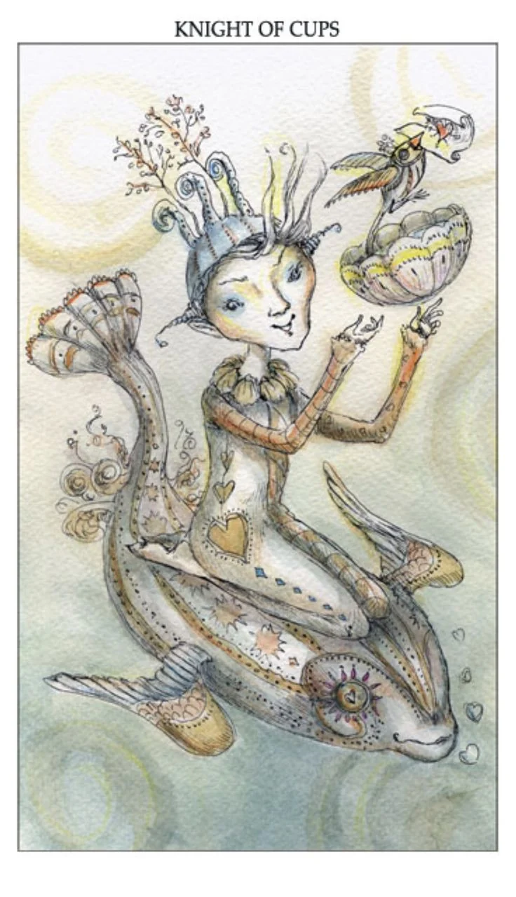 Knight of Cups card from the Joie De Vivre Tarot deck