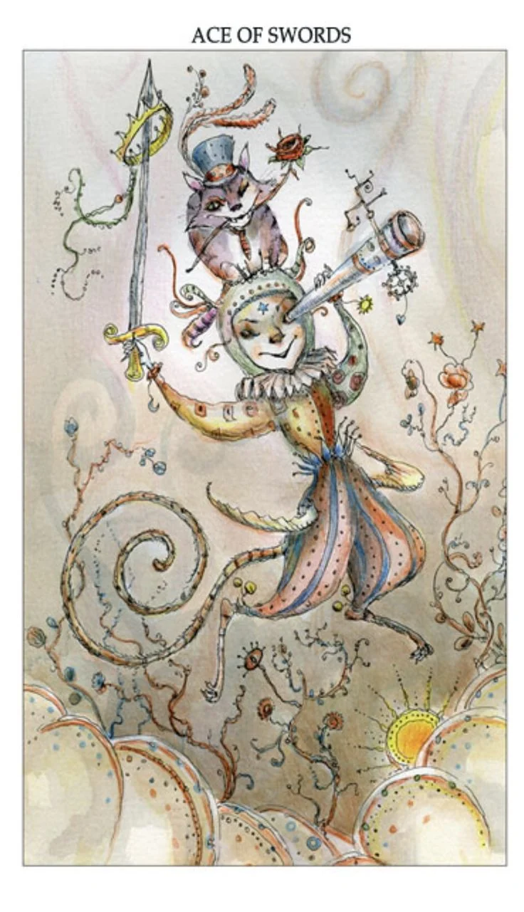 Ace of Swords card from the Joie De Vivre Tarot deck