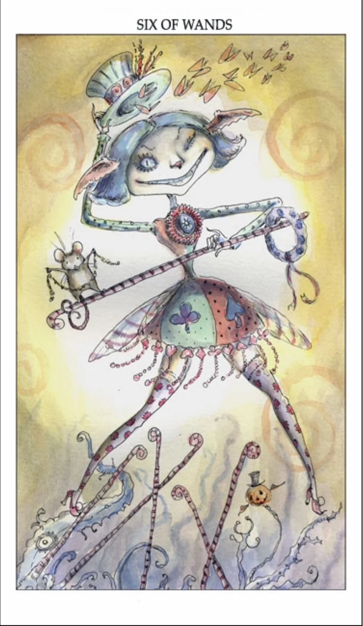 Six of Wands card from the Joie De Vivre Tarot deck