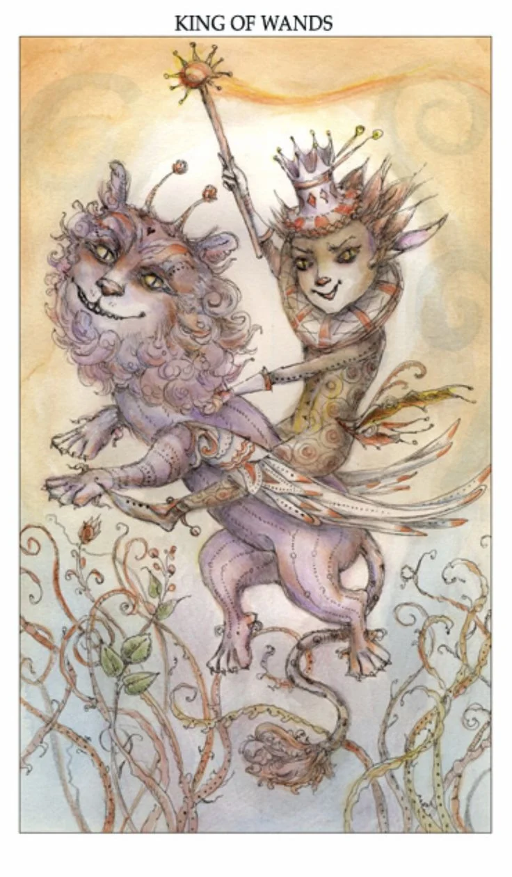 King of Wands card from the Joie De Vivre Tarot deck