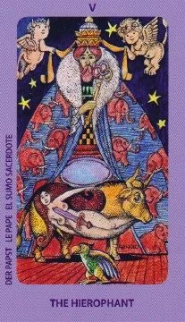 The Hierophant from the Jolanda Tarot deck