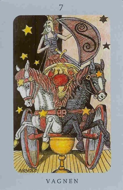 The Chariot from the Jolanda Tarot deck