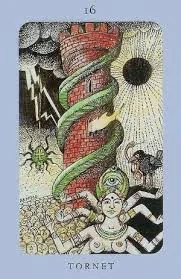 The Tower from the Jolanda Tarot deck