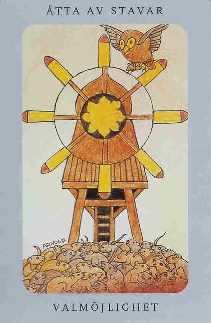 Eight of Wands from the Jolanda Tarot deck